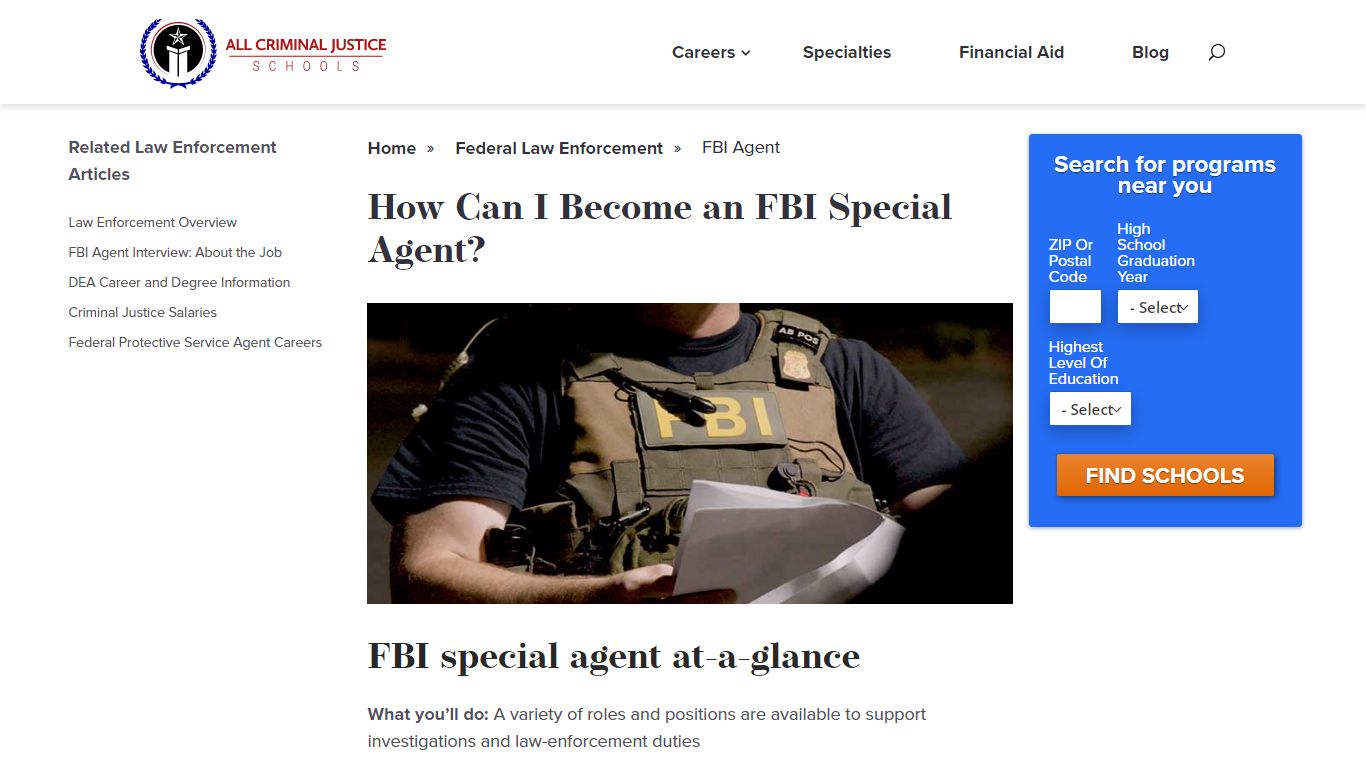 How to Become an FBI Agent | All Criminal Justice Schools